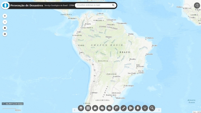 CPRM cria mapa online de áreas com riscos